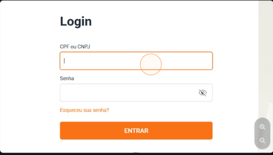 E-mail com a senha provisória de acesso ao novo sistema